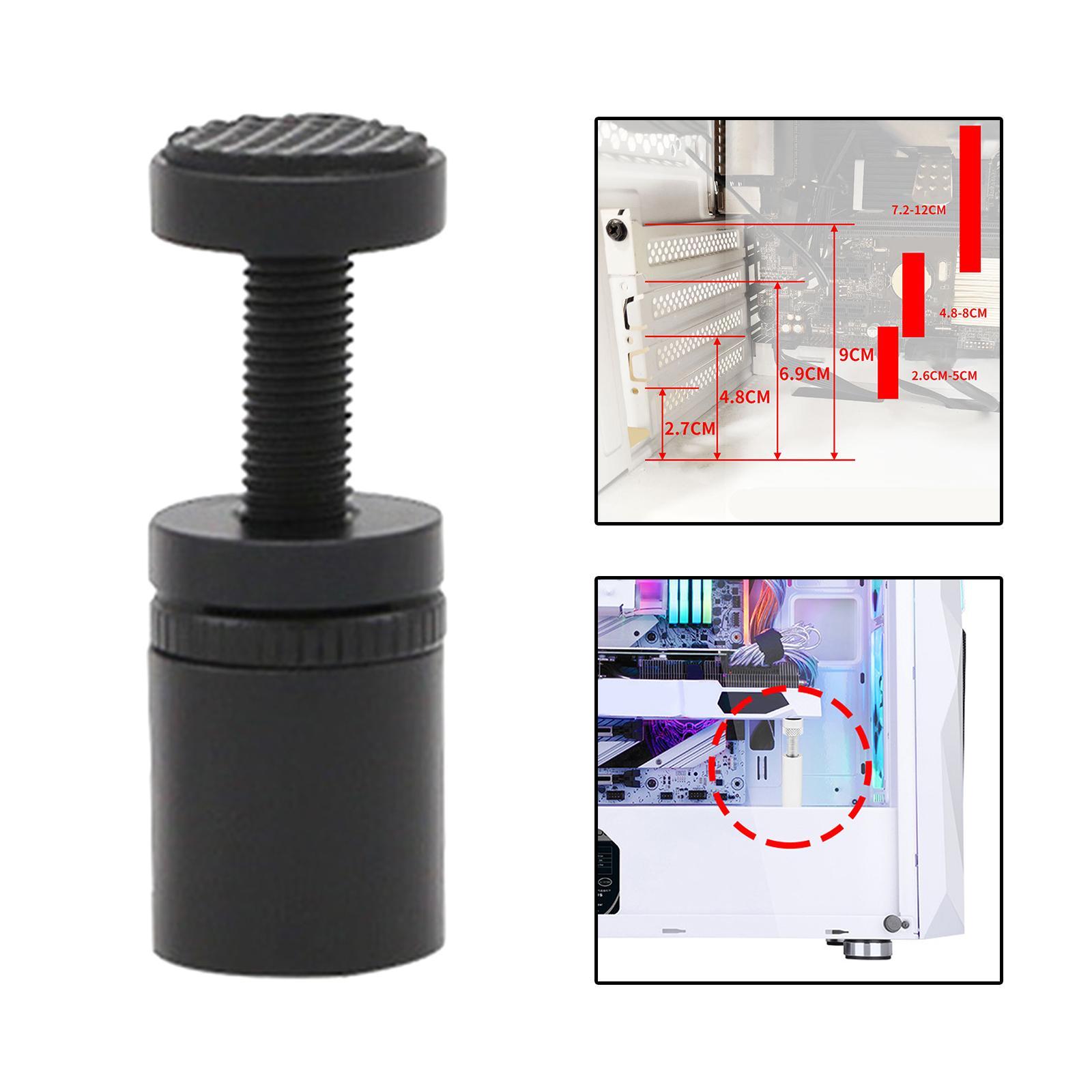 Graphics Card Holder Height Adjustable GPU Support Bracket for Desktop PC Black