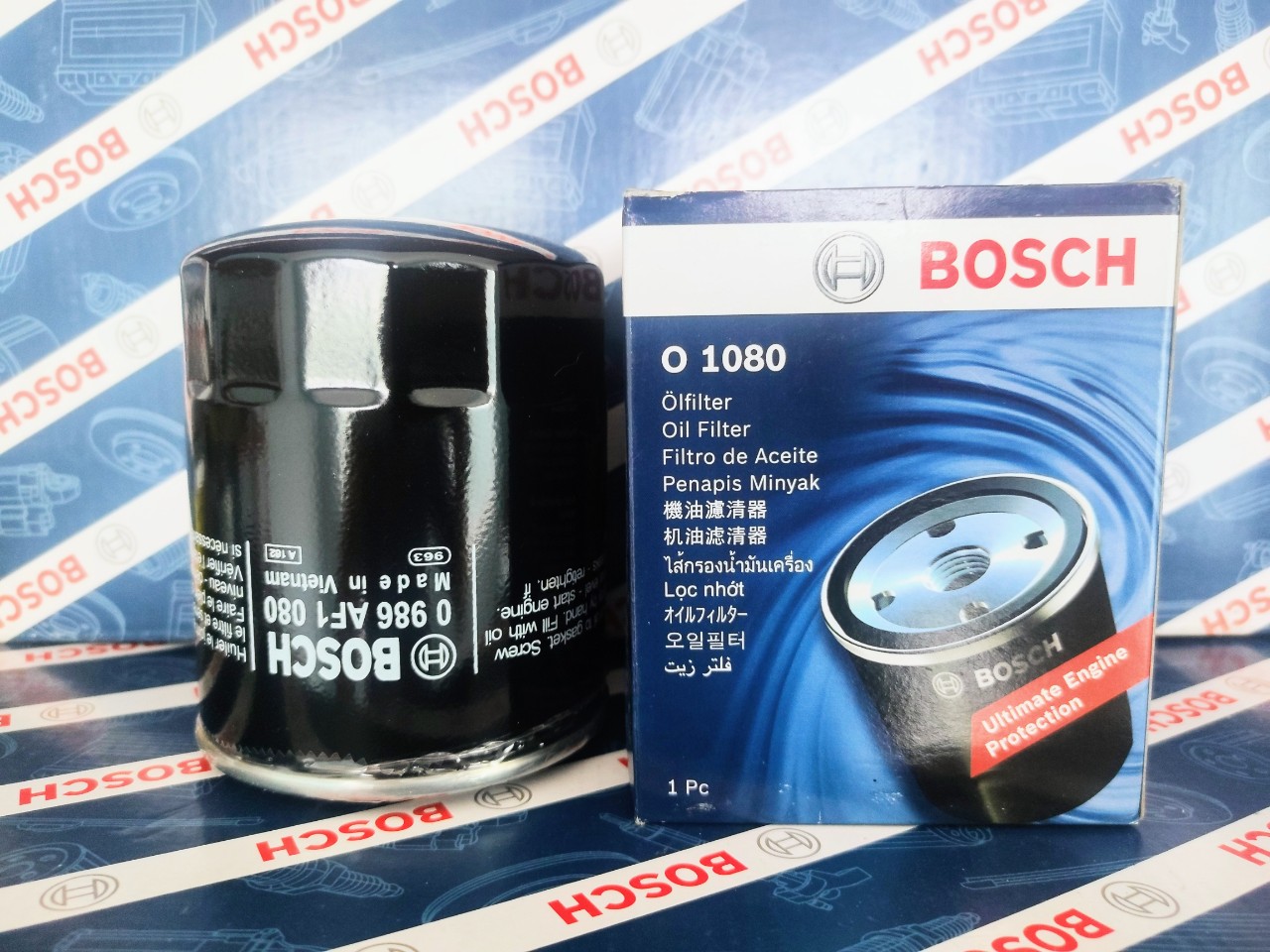 Lọc nhớt Bosch O1080 - Hyundai Solati; Mitsubishi Pajero Sport, Triton (11-19)