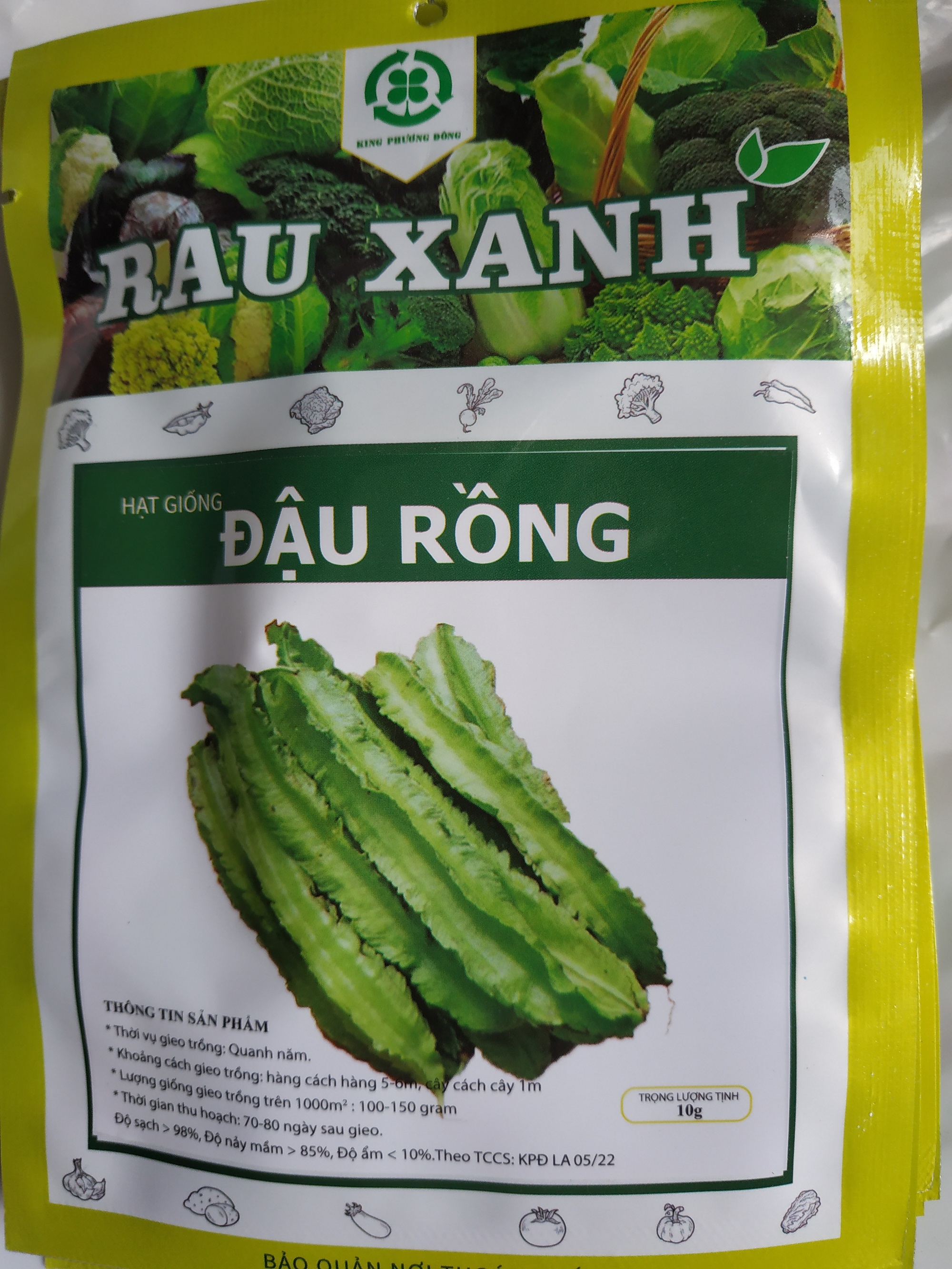 Hạt giống ĐẬU RỒNG - gói 10 gram