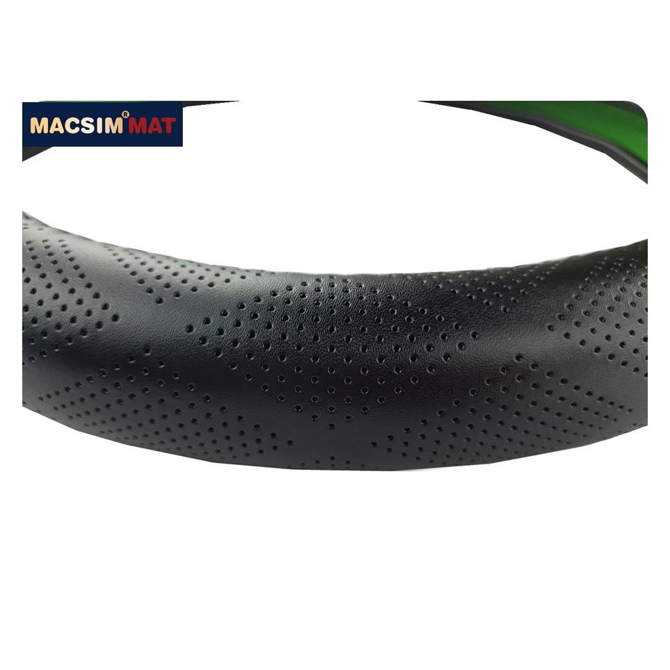 Bọc vô lăng cao cấp Macsim mã L632 chất liệu da thật - Khâu tay 100% size M