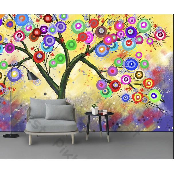 Tranh dán tường Tranh sắc màu hiện đại, tranh dán tường 3d hiện đại  MS1082847