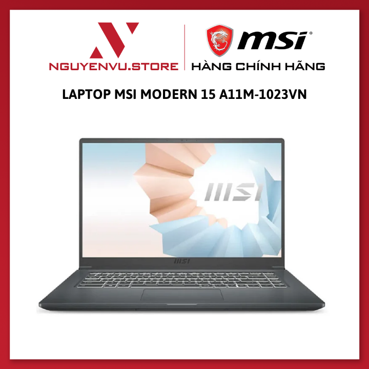 Laptop MSI Modern 15 A11MU-1023VN (i5-1155G7 | Iris Xe Graphics | Ram 8GB DDR4 | SSD 512GB | 15.6 Inch IPS FHD) - Hàng Chính Hãng