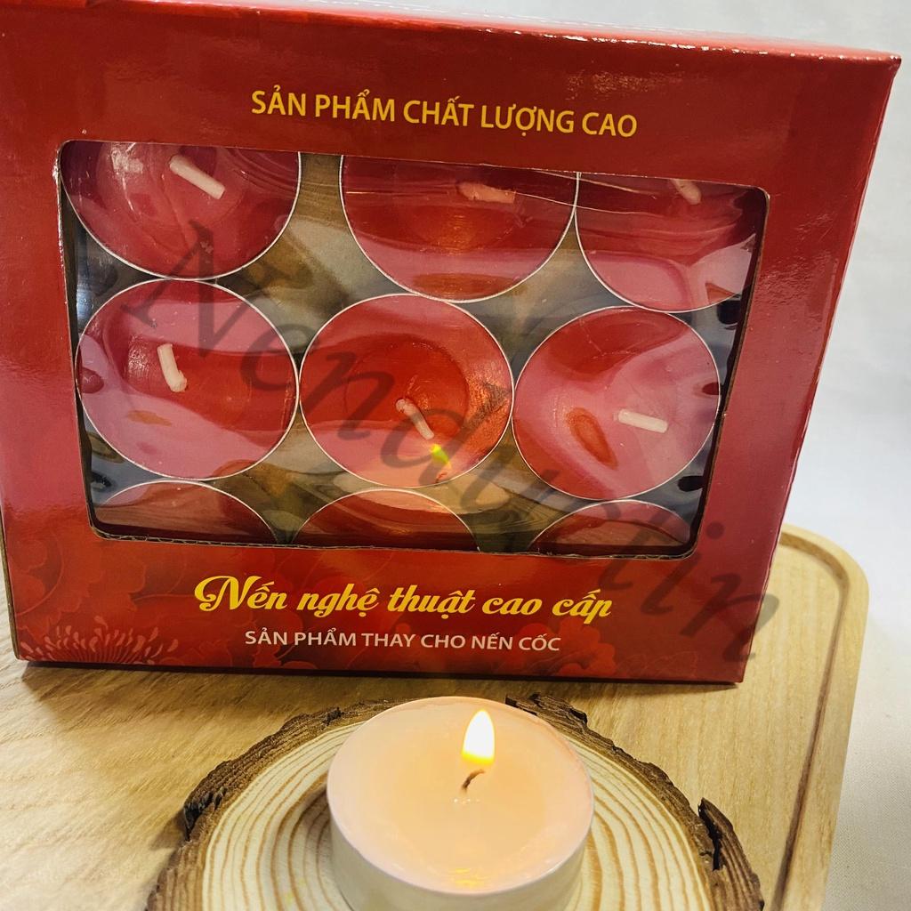 50 viên nến Tealight cao cấp cháy 2,5 đến 3h không khói không mùi an toàn cho người sử dụng