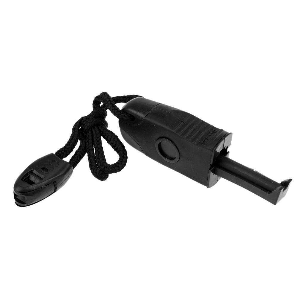 Outdoor Hunting Camping Mini Pocket Telescopic Magnesium Flint Fire Stone Fire Striker Starter with Wrist Strap Emergency Kit