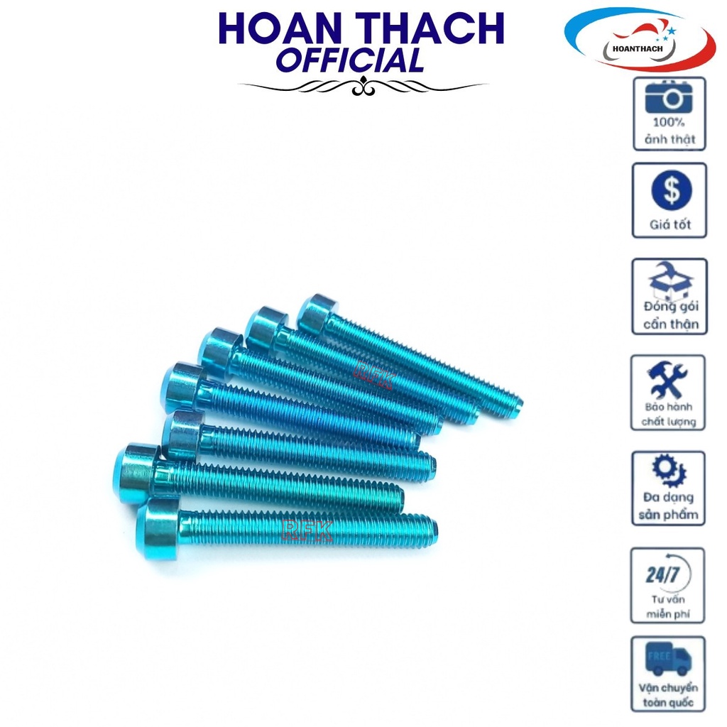 Ốc Gr5 6L40 Trụ Xanh Lục Bảo dùng cho nhiều dòng xe ,SP016451 (giá 1 con)