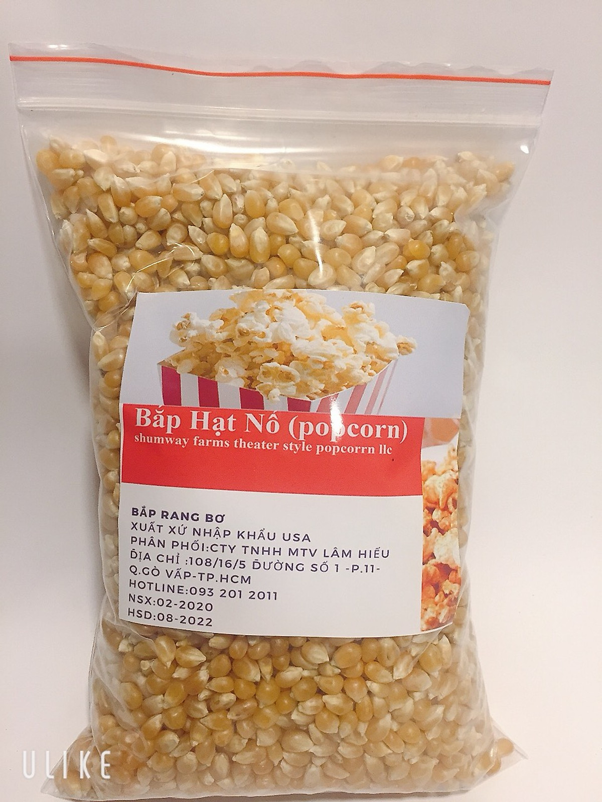 BẮP HẠT NỔ POPCORN 400G