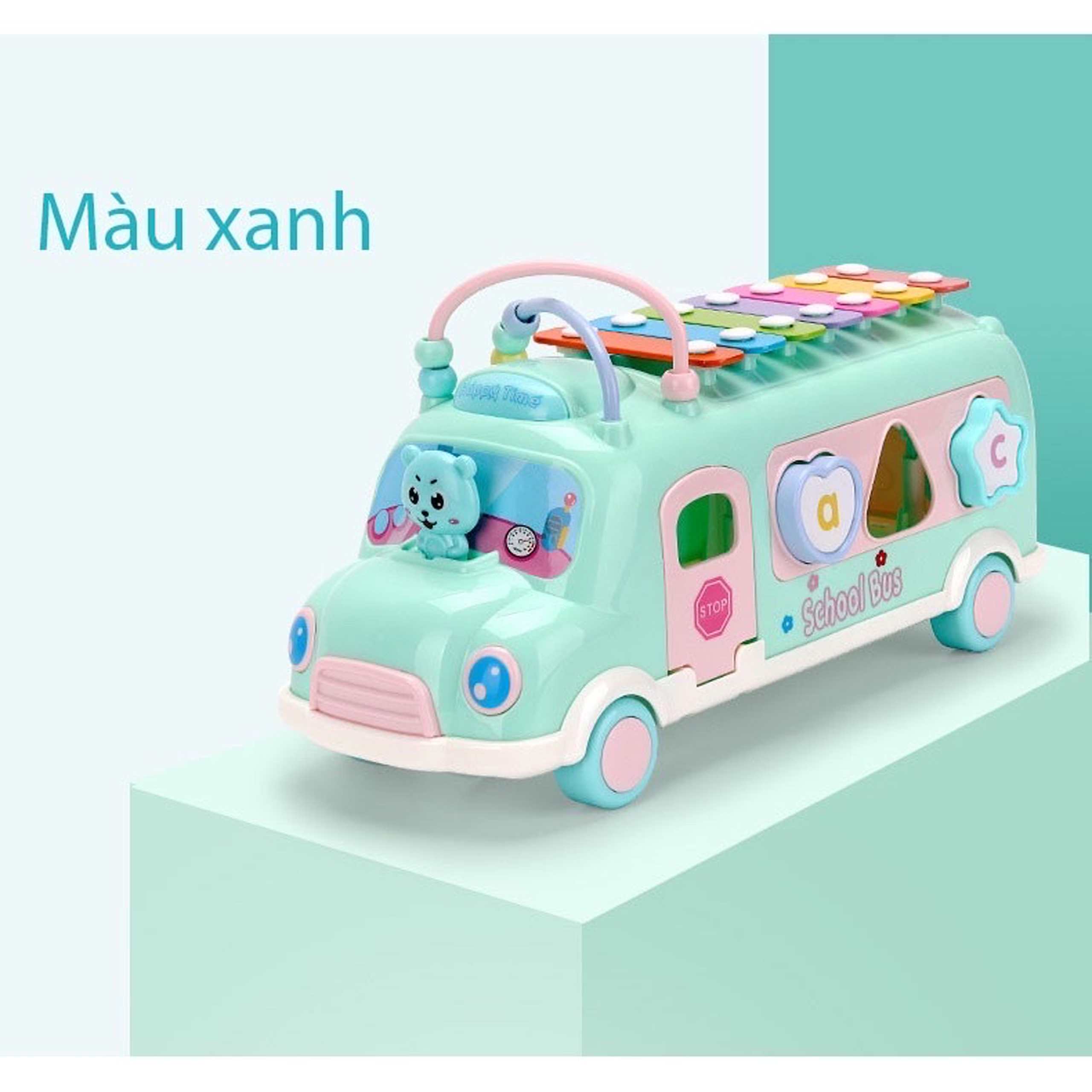 Xe Ô Tô Nhạc Thả Hình Bằng Nhựa Cao Cấp GNK - Đồ chơi An Toàn Cho Bé