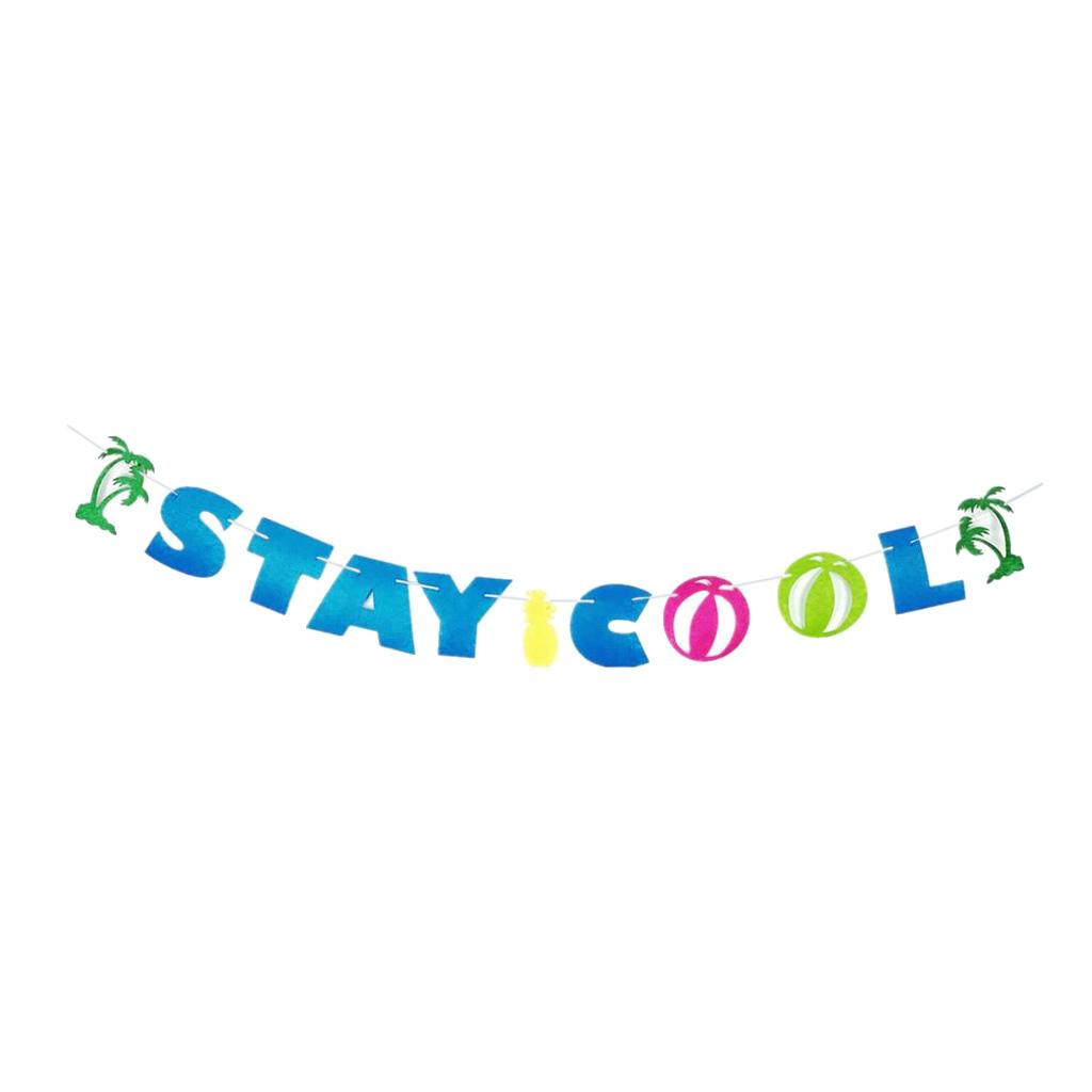 Hawaiian Style Banner  Garlands Summer Party Hanging Decor