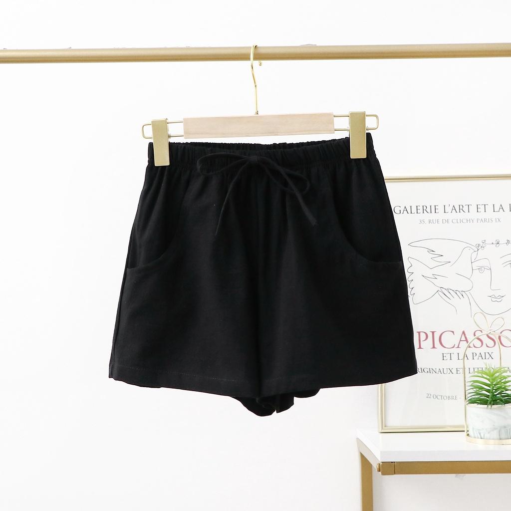 ▬✐Quần short nữ đũi lưng cao ống rộng đẹp ulzzang công sở LOKISO QS04