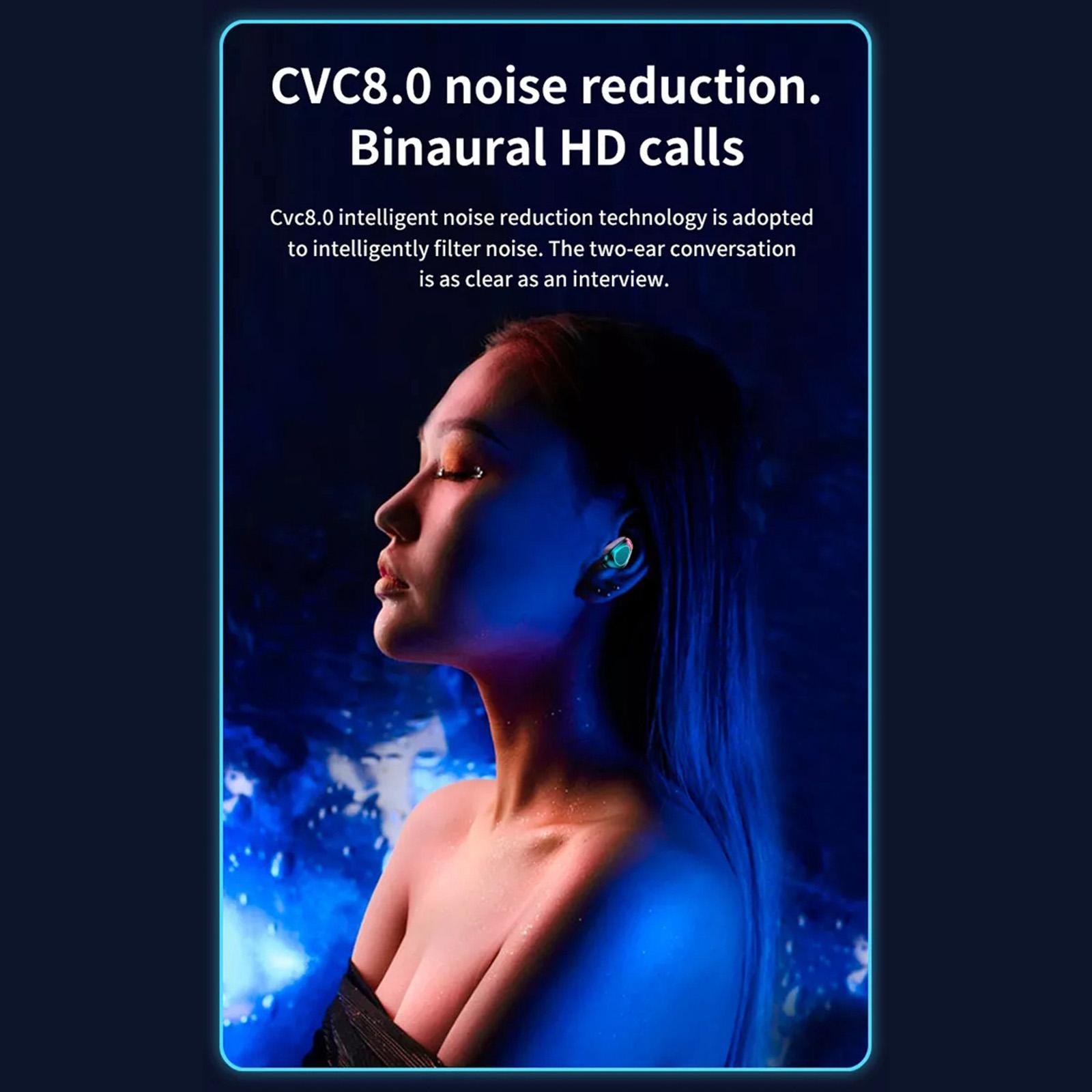 Waterproof Wireless Built in Mic Headset for Sport for Workout Black