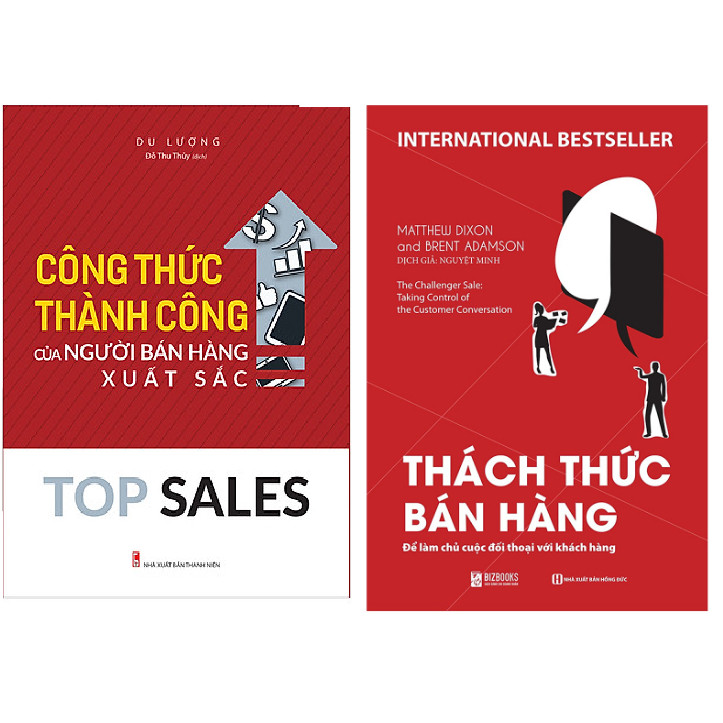 Combo Thách Thức Bán Hàng - Để Làm Chủ Cuộc Đối Thoại Với Khách Hàng+Top Sales - Công Thức Thành Công Của Người Bán Hàng Xuất Sắc