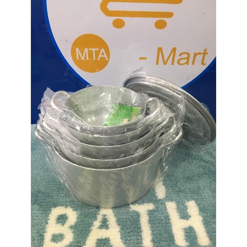 Bộ nồi 5c đặc biệt quai tròn xi bóng