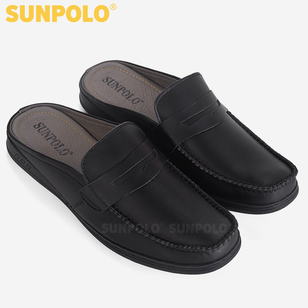 Dép Sapo Nam Da Bò SUNPOLO SPO197