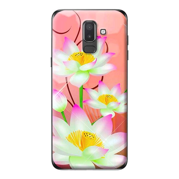 Ốp lưng cho Samsung Galaxy J8 2018 NỀN HOA SEN 1 - Hàng chính hãng