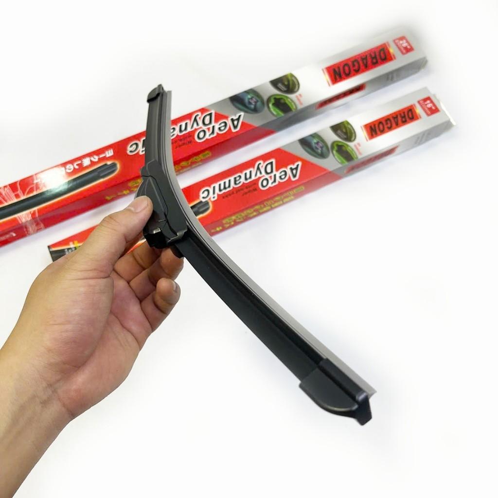Gạt Mưa Ô Tô Silicone hàng xuất Nhật Bản hiệu Dragon đỏ công nghệ mới gạt siêu sạch mút kính