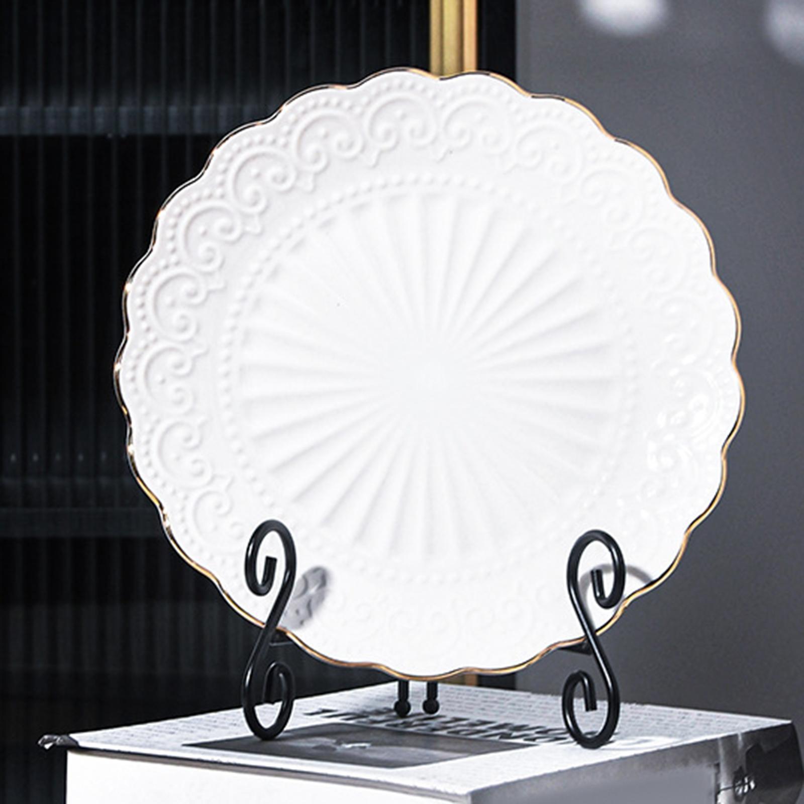 Easels Display Stand, Picture Frame Stand, Art Desktop Photo Dishes Stand, Dish Rack Book Plate Holder for Decorative Plate, Book Artworks Photo