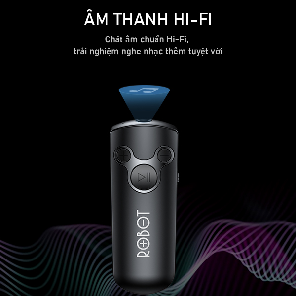 BỘ THU PHÁT NHẠC ROBOT RS10 BLUETOOTH 5.0 - JACK AUX 3.5mm [hàng chính hãng]