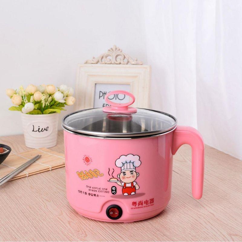 Ca mỳ lẩu mini kèm giá hấp inox 18cm