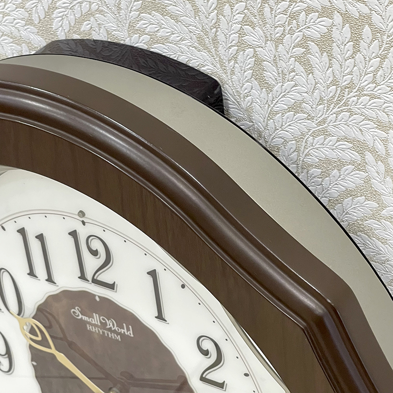 Đồng hồ Rhythm 4MJ894WU06 Kt 36.0 x 44.0 x 8.0cm, 2.5kg Vỏ gỗ. Dùng Pin.