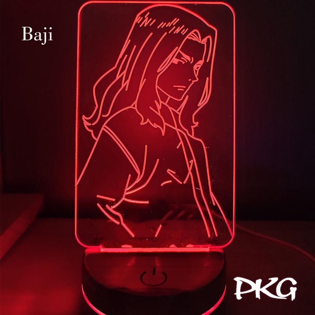 Đèn Ngủ Led 3D BAJI nhân vật Anime phát sáng 16 màu cảm ứng có điều khiển từ xa