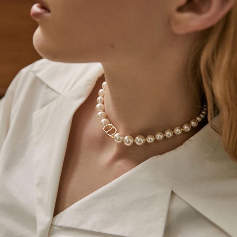 Dây Chuyền Choker Nữ Hạt Trai Đơn Giản Sang Trọng
