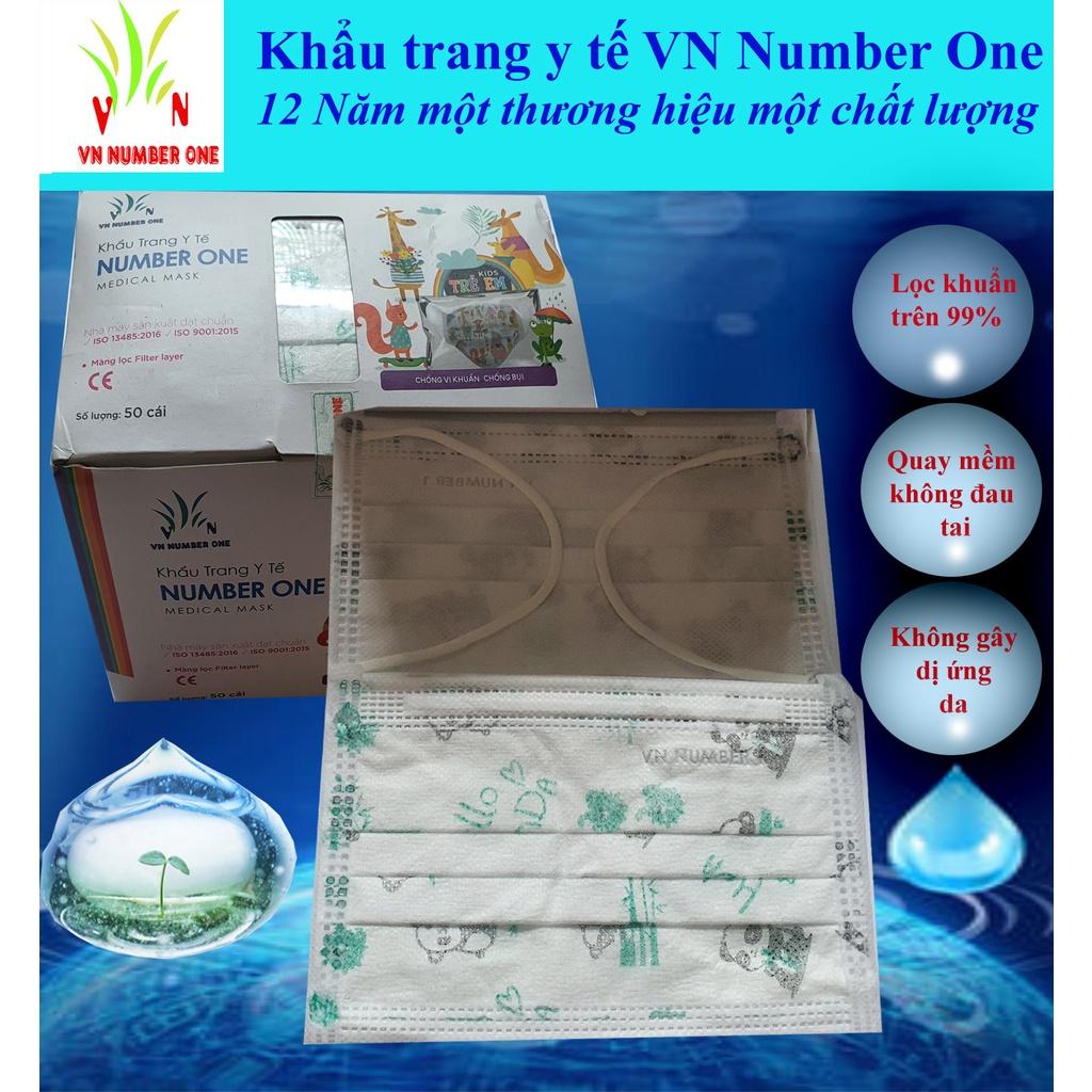 Khẩu trang y tế Trẻ em VN NUMBER ONE (hộp 50 cái)