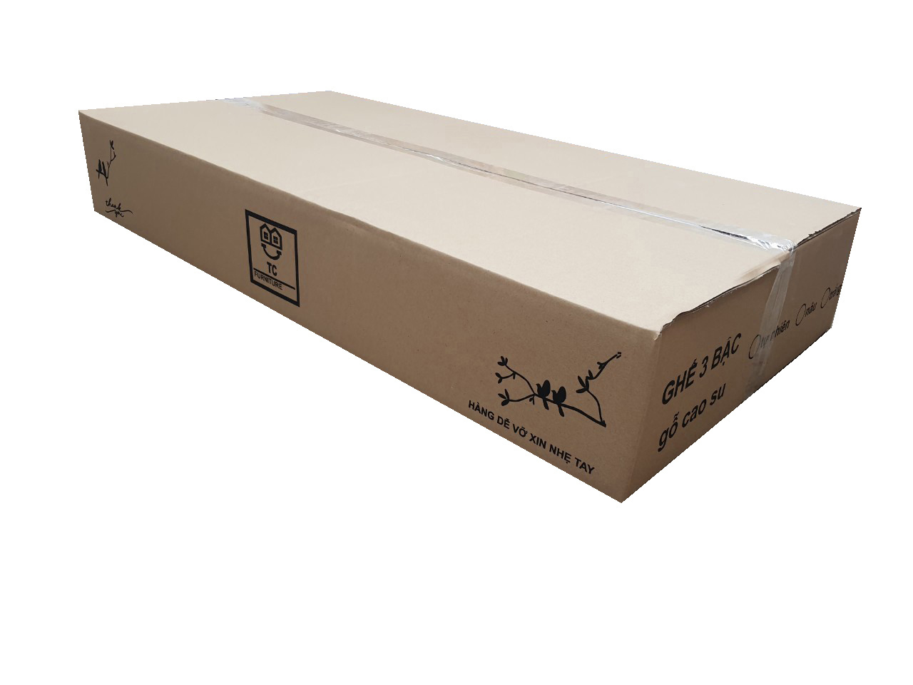 GHẾ THANG GỖ CAO SU 3 BẬC - 205 TC Folding Stair Chair