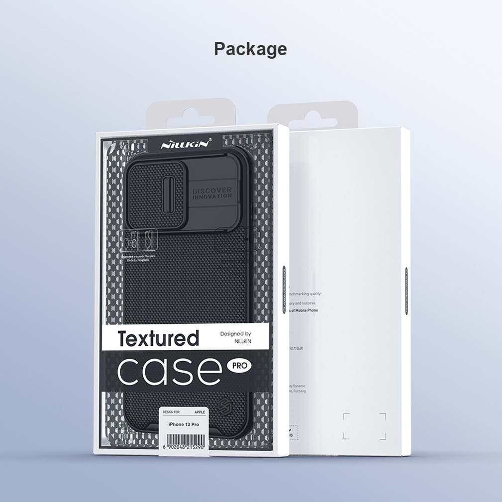 Ốp lưng Chính Hãng Nillkin Textured cho iPhone 13 Pro Max Có Thanh Trượt Bảo Vệ Camera Viền TPU Mềm Chống Sốc - Hàng Chính Hãng