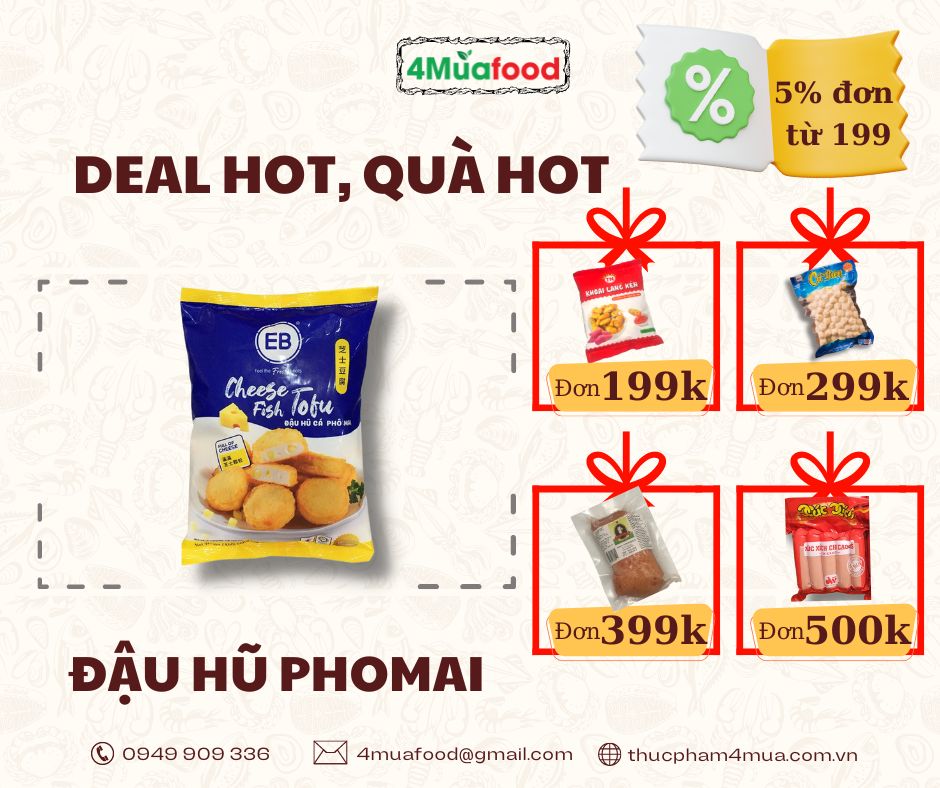 - Đậu hũ phomai EB - gói 500g
