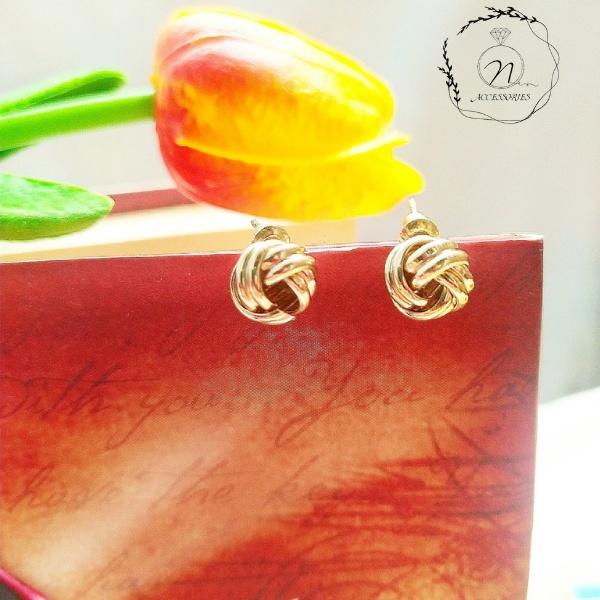 NQSTORE Khuyên Tai Nụ Xoắn bạc 925