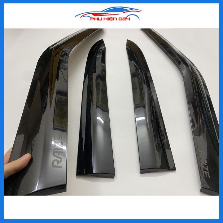 Vè che mưa cho xe ô tô Raize 2021-2022-2023 vè đen thái bảo vệ trang trí xe