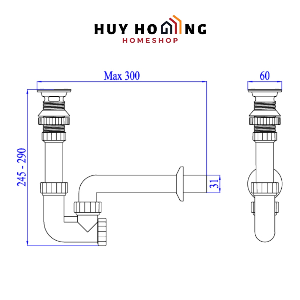 Xả lavabo đa năng LV03