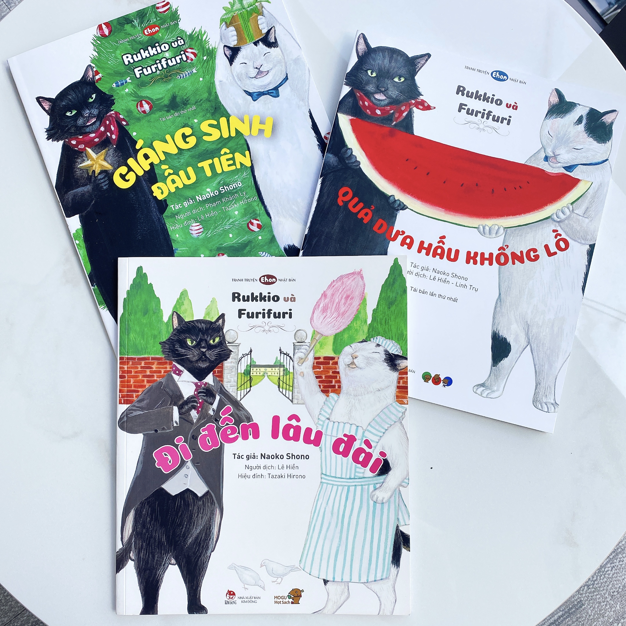Sách cho bé từ 3 tuổi - Bộ 3 cuốn Mèo Rukkio và Furifuri (Truyện tranh Ehon Nhật Bản)