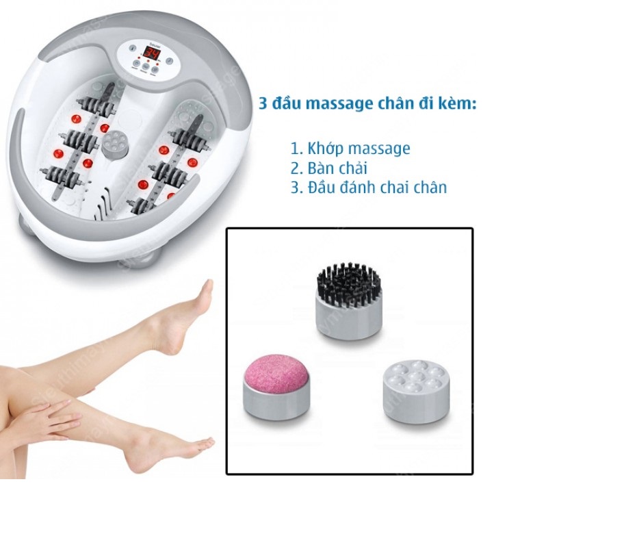Bồn ngâm chân Massage 8 đèn hồng ngoại Beurer FB50