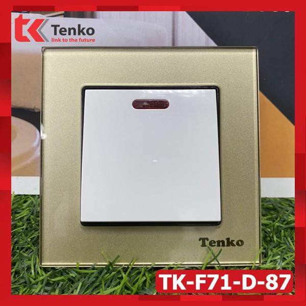 Công Tắc Công Suất Cao 20A Cho Bình Nóng Lạnh, Điều Hòa - Mặt Kính Màu Xanh Mint - Chính Hãng Tenko TK-F71-D-87