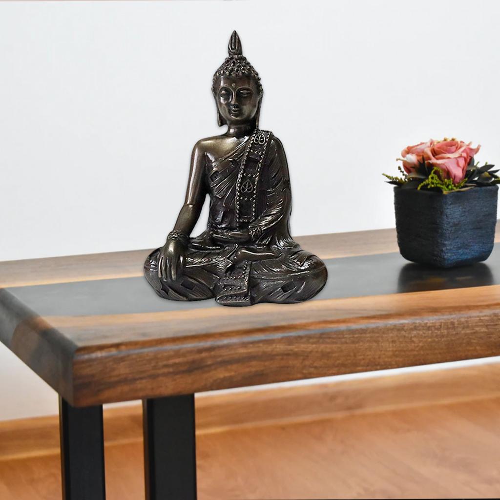 Buddha Statue Buddism Figurines Sculpture Zen Meditation Home Decor
