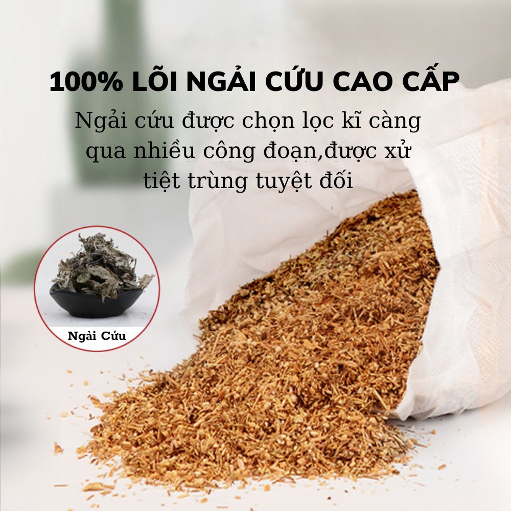 Gối chườm nóng Cổ Gáy Thảo Dược Ngải Cứu A nặng 1 kg