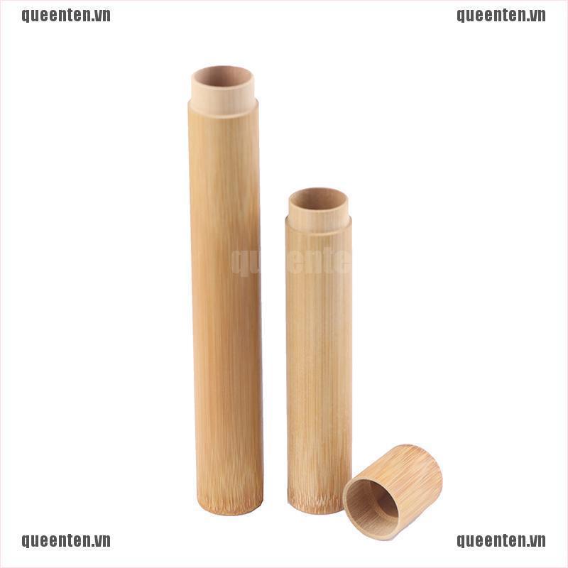 1Pcs Natural Bamboo Toothbrush Tube Toothbrush Holder Toothbrush Case Bamboo QUVN