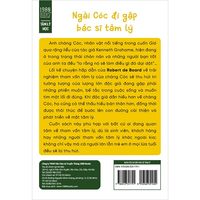 NGÀI CÓC ĐI GẶP BÁC SĨ TÂM LÝ ( BÌA CỨNG)