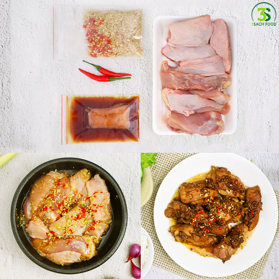 Má Đùi Gà Ướp Sả Ớt