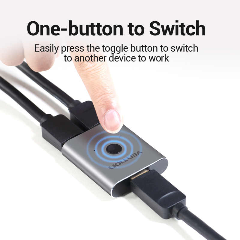 Bộ chuyển đổi 2 chiều HDMI 2 cổng Vention AFUH0 - Hàng chính hãng