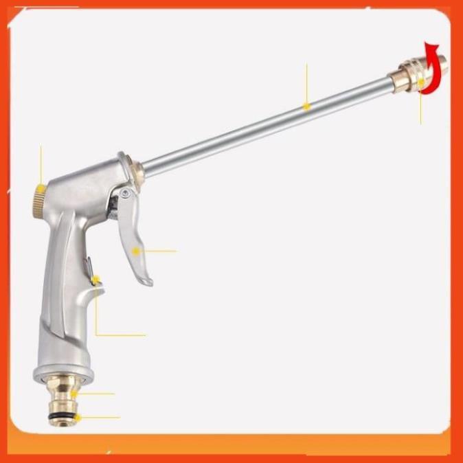 Bộ dây vòi xịt nước rửa xe,tưới cây .tăng áp 3 lần,loại 7m,10m 206701-2 đầu đồng,cút,nối nhựa den+tặng khăn phượt