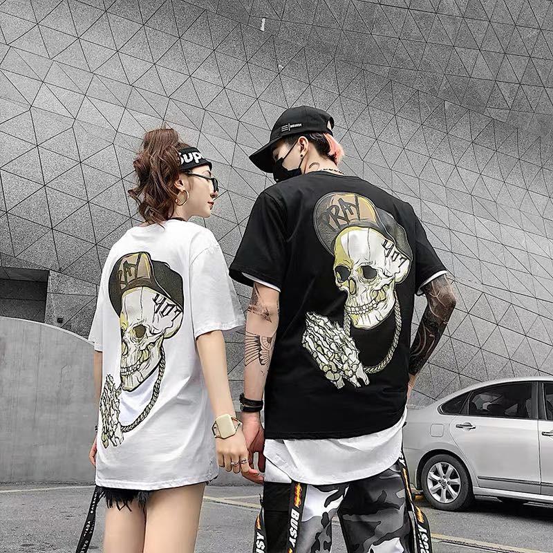 Áo thun Ghost Unisex form rộng tay lỡ A06