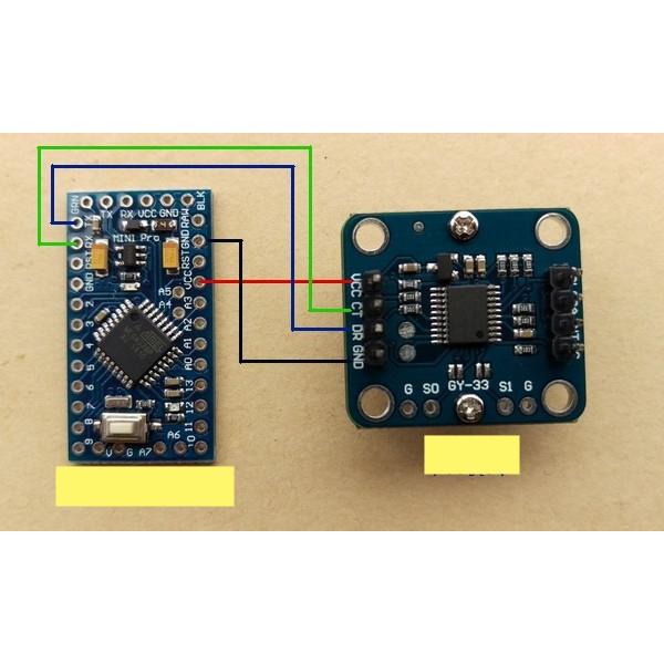 Cảm biến màu RGB TCS34725 GY-33 giao tiếp I2C và UART