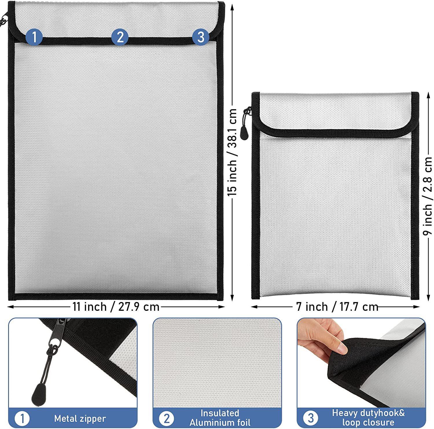 Khuyến mãi đầy đủ túi đựng hồ sơ chống nước chống cháy pin lithium chống cháy nổ túi đựng tài liệu túi đựng tài liệu chống cháy cặp cách nhiệt