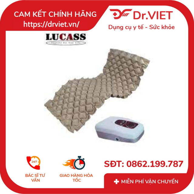 [HCM]Đệm chống loét Lucass LC389 cao cấp công nghệ Mỹ-Dùng cho người già người ốm nằm lâu ngày tránh lỡ loét do phải nằm lâu ngày, giảm đau nhức khi không muốn vết đau tiếp xúc trực tiếp với giường chiếu, tạo cảm giác êm