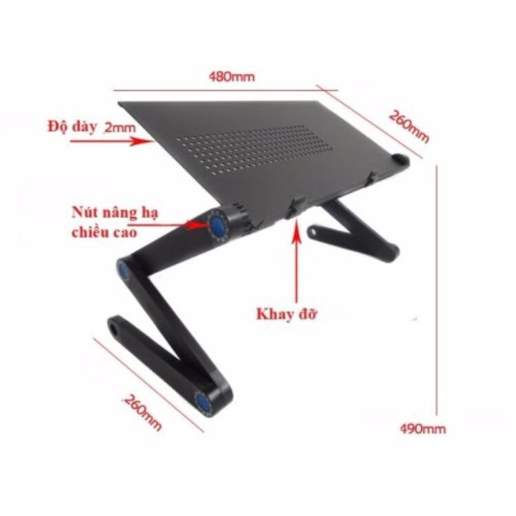 Bàn đa năng gấp gọn MAWA để máy tính laptop, Ipad, điện thoại - Hàng chính hãng