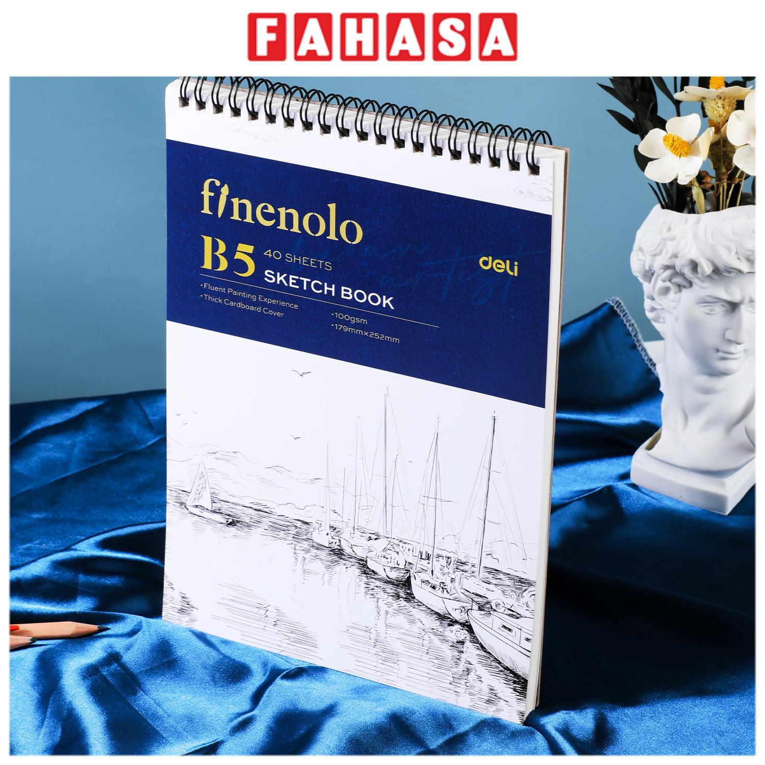 Sổ Phác Thảo B5 - 80 Trang 100gsm - Deli N025