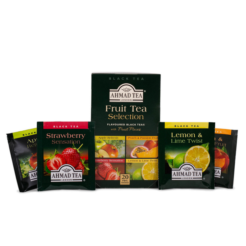 TRÀ AHMAD ANH QUỐC - BỘ SƯU TẬP TRÀ HOA QUẢ (40g) - Fruit Tea Selection - 4 loại Trà Hoa Quả tuyệt ngon dành cho bạn