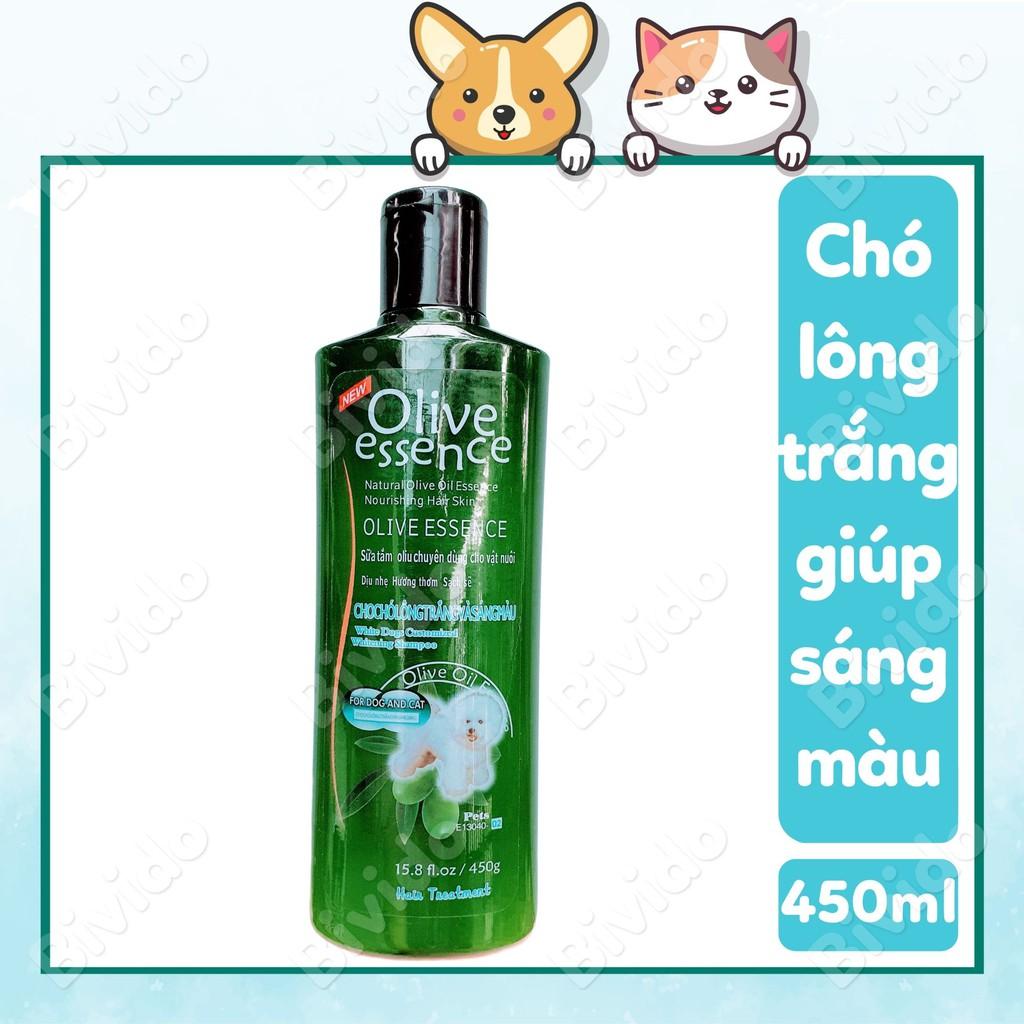 Sữa tắm Olive Essence cho chó mèo mượt lông ngừa nấm chai 450ml - Bivido